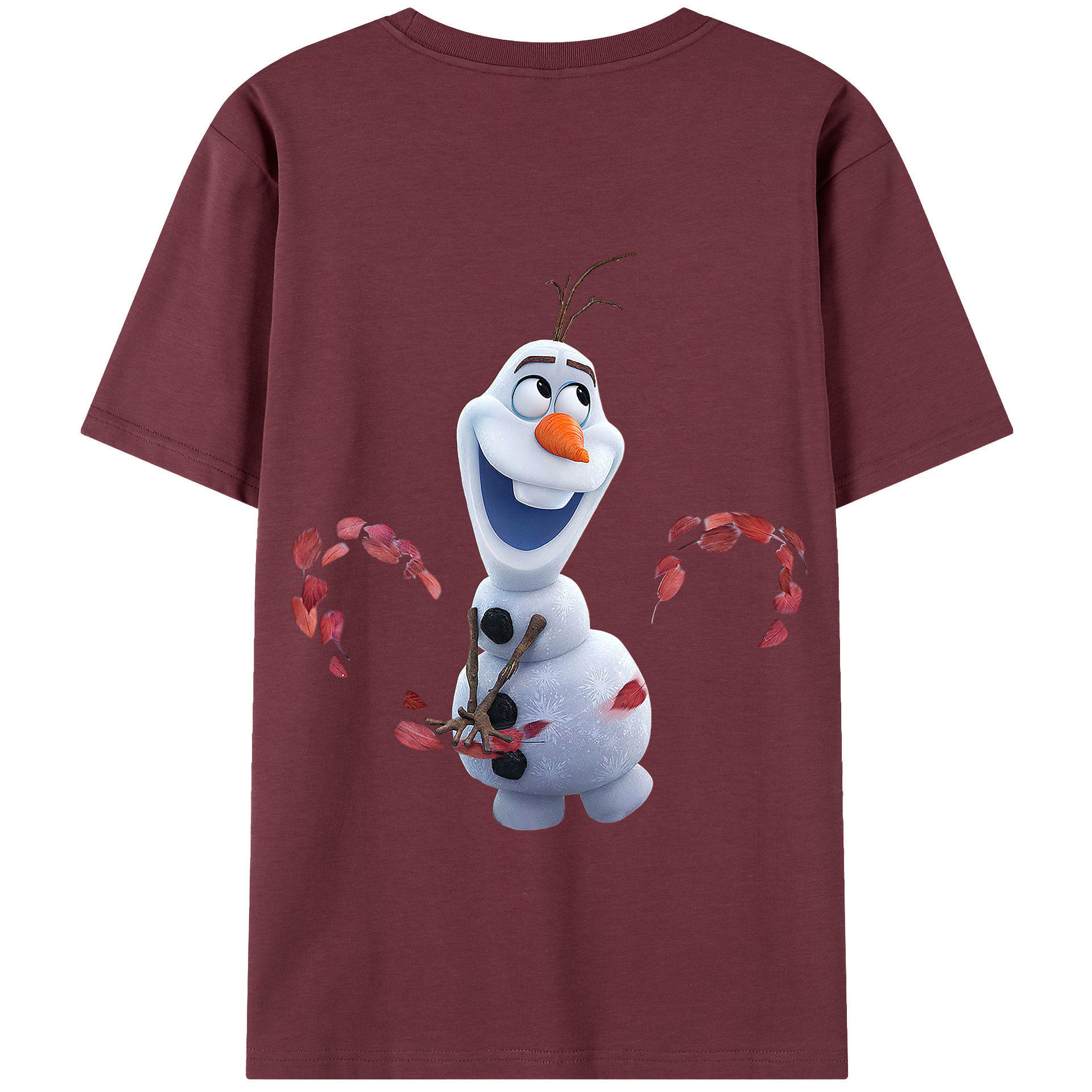 （画像用） アナと雪の女王 アンナ エルサ Frozen Anna Elsa 綿100％半袖Tシャツ（背面プリント）